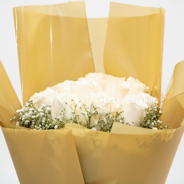 White Rose & Gypsophlia Bouquet